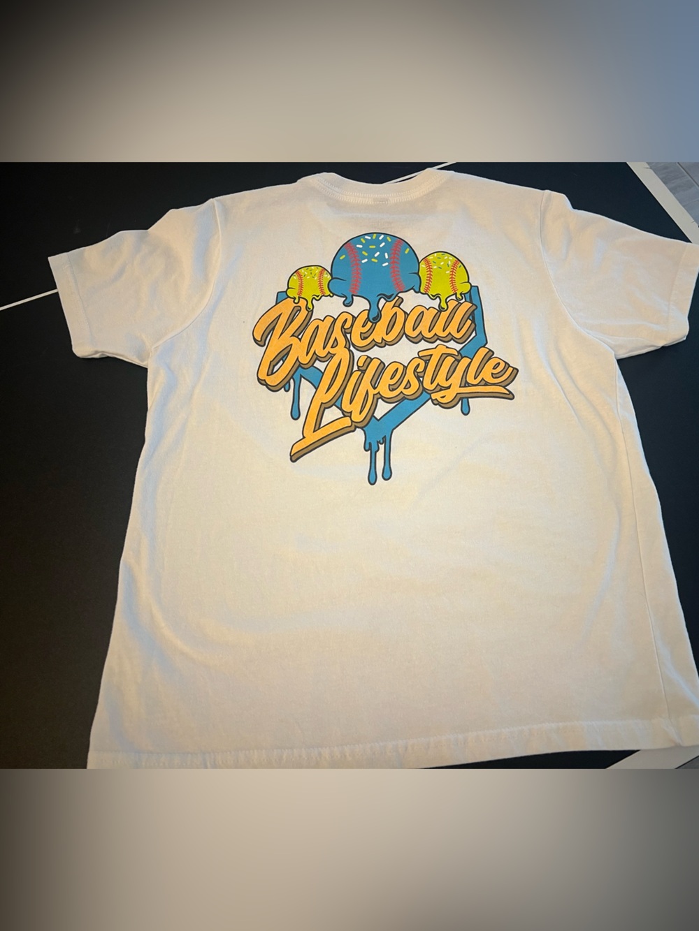 Baseball Lifestyle Graphic Tee - White